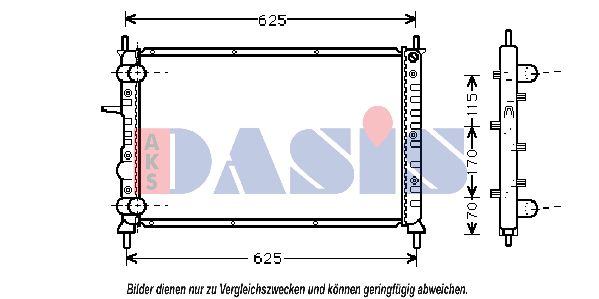 AKS DASIS Radiators, Motora dzesēšanas sistēma 080047N